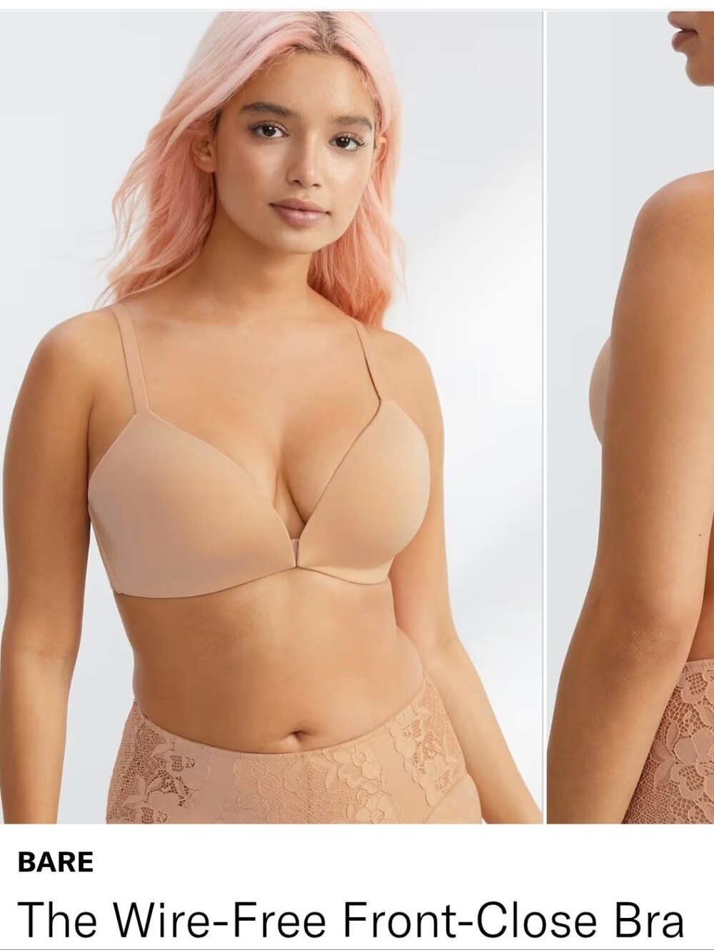 Bare Necessities Wire Free Front Close Bra 36DD